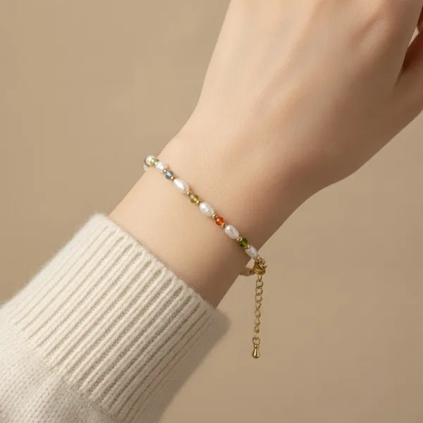 Pearl & Zirconia Bracelet
