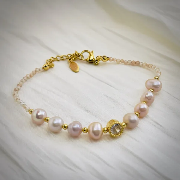 Pearl & Zirconia Charm Bracelet, photo 2