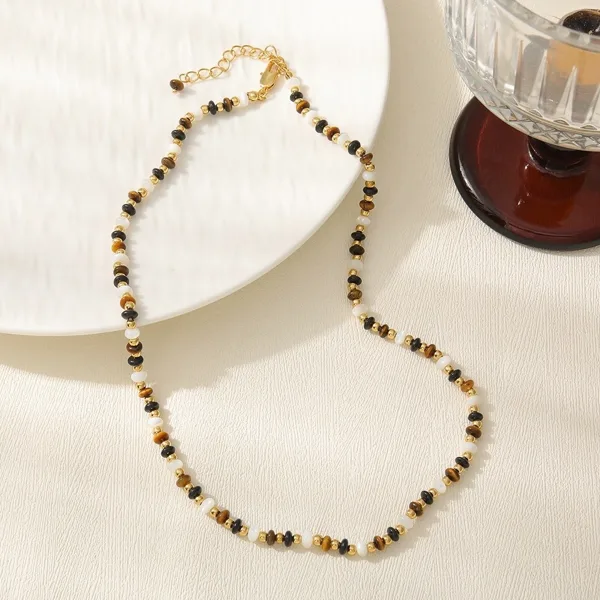 Tiger Eye & Onyx Necklace, photo 2
