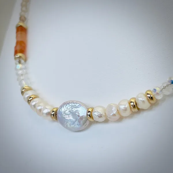 Mixed Gemstone & Pearl Necklace, photo 5