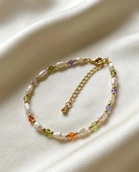 Pearl & Zirconia Bracelet, photo 2