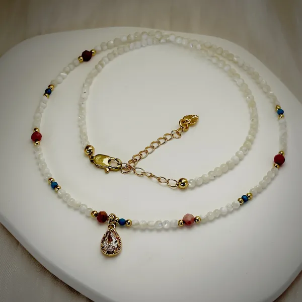 Colourful Teardrop Necklace, photo 3