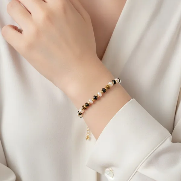 Tiger Eye & Onyx Bracelet, photo 1