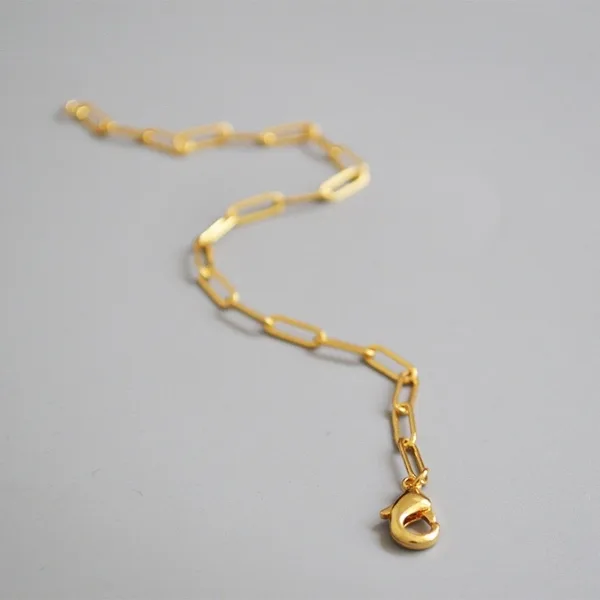 Gold Paperclip Bracelet, photo 3