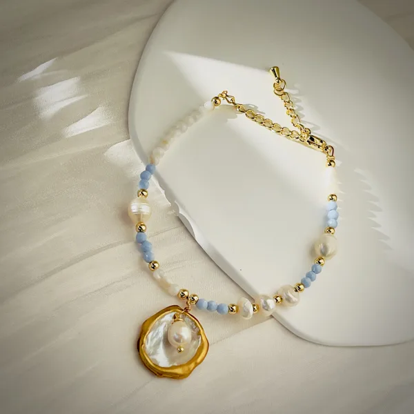 Pearl & Blue Bead Bracelet, photo 7