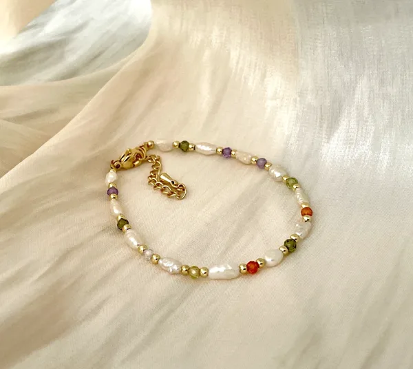 Pearl & Zirconia Bracelet, photo 5